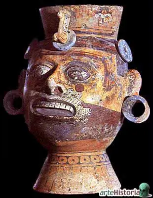 Céramique polychrome de Chila des tombes de Villa de Zaachila, Oaxaca, Mexique