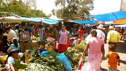 Le marché du village de Villa de Zaachila, Oaxaca, Mexique